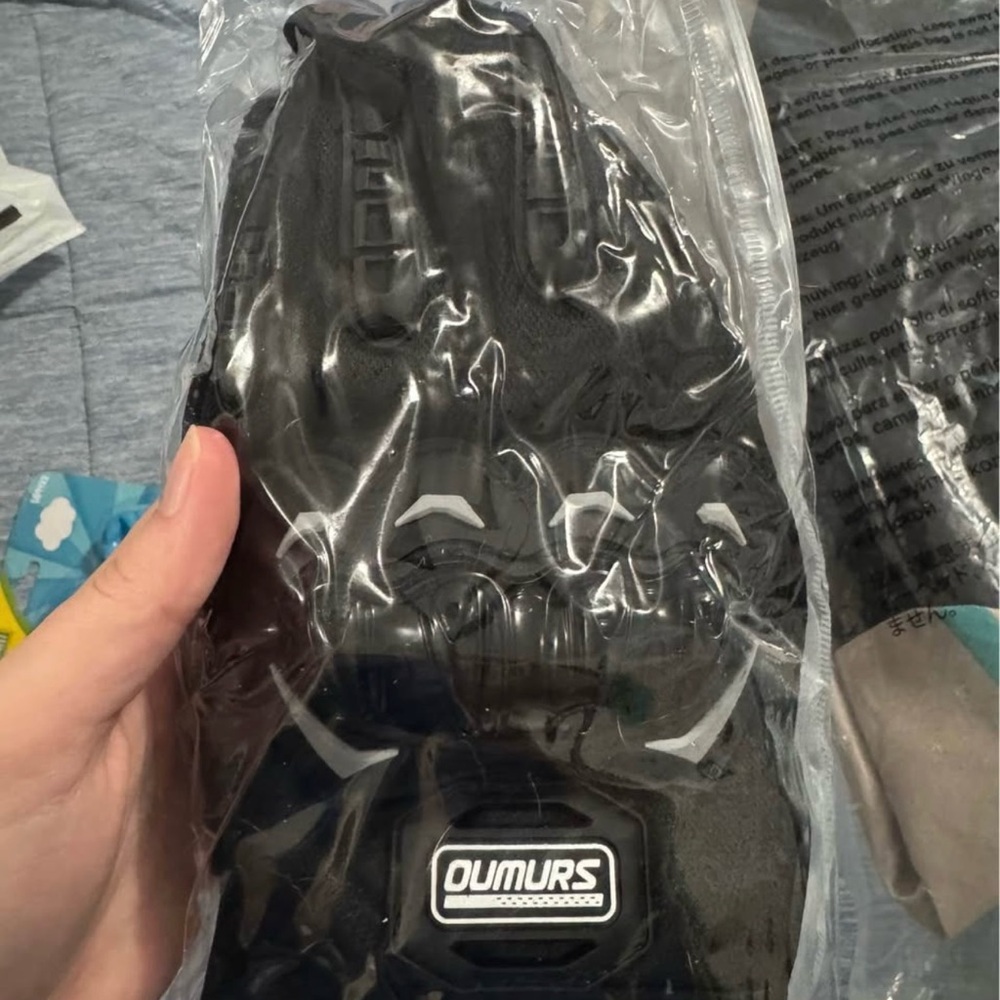 Oumurs Black Motorcycle/Dirt Bike Gloves